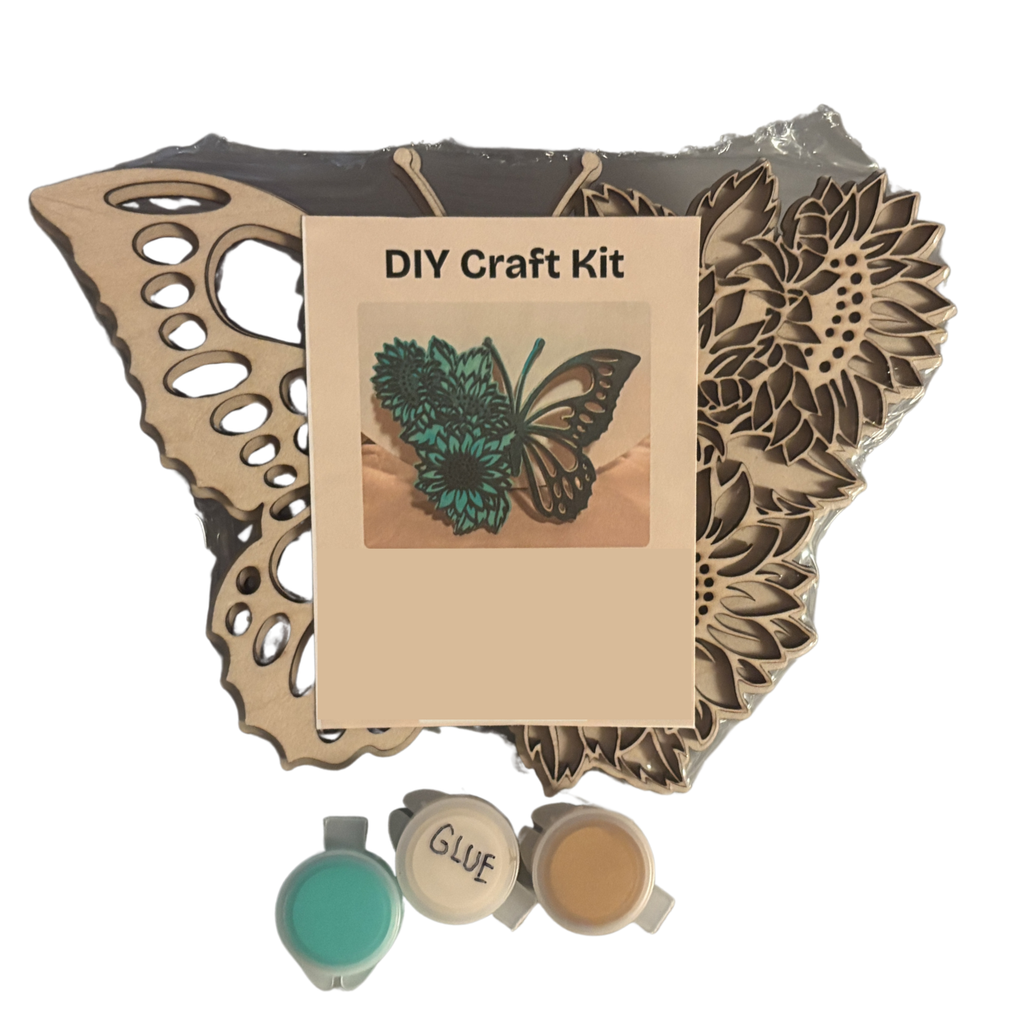 Sunflower Butterfly DIY Paint Kit
