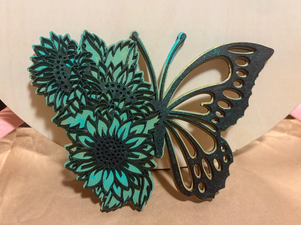 Sunflower Butterfly DIY Paint Kit